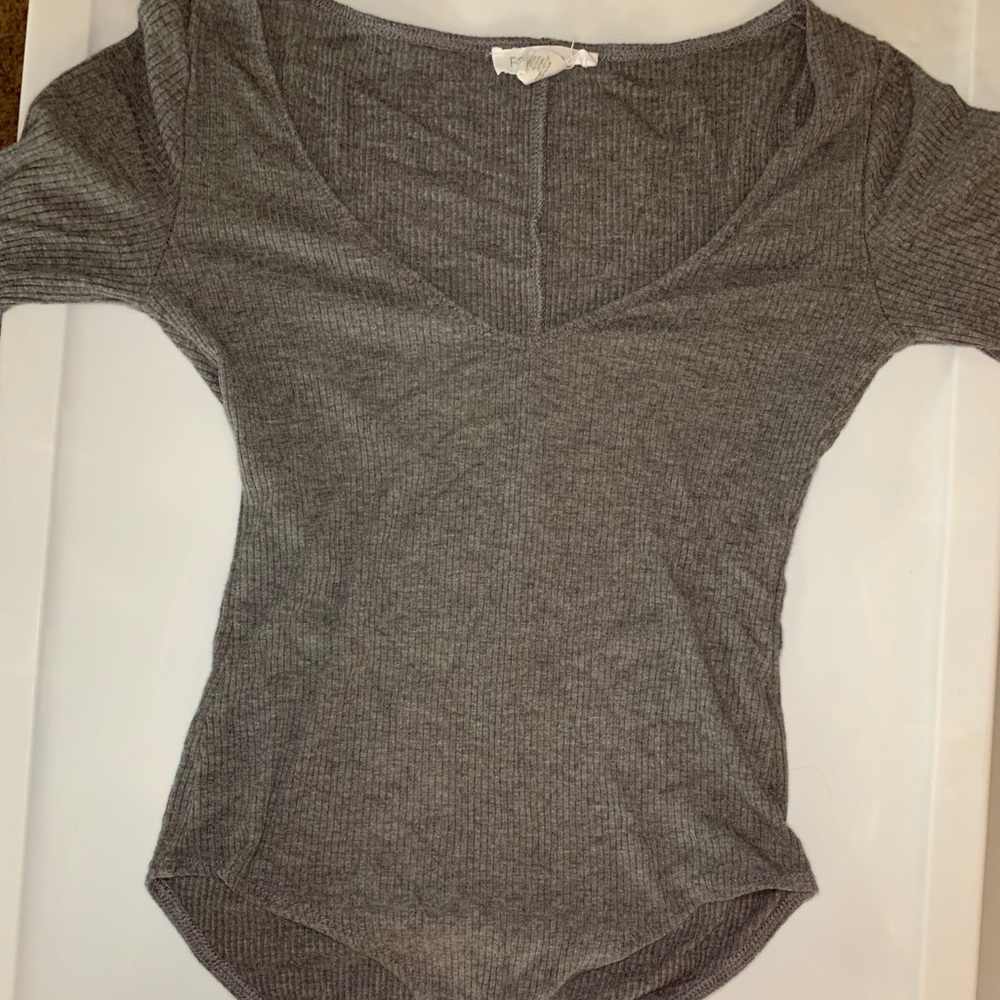 Grey bodysuit